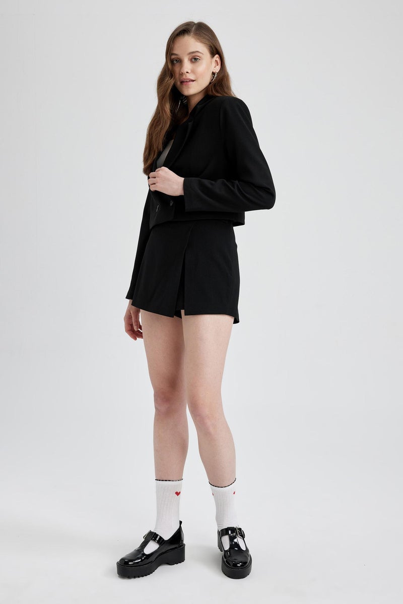 DeFacto Black Woman Regular Fit Basic Shorts Casual - Image 5